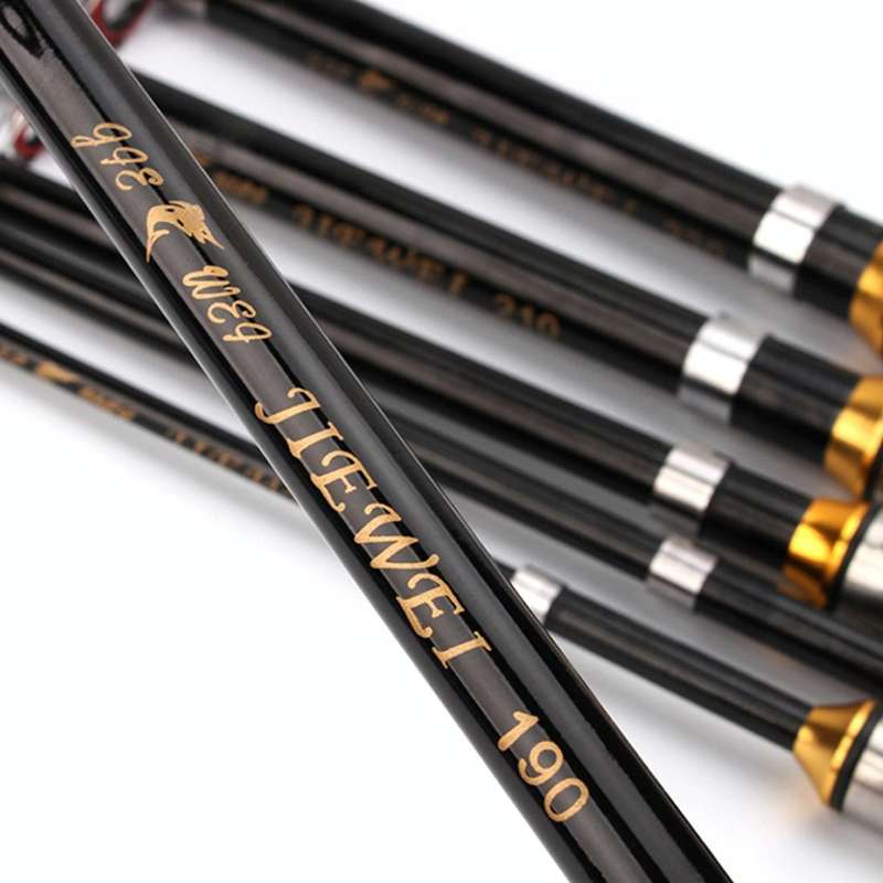 36cm Portable Telescopic Sea Fishing Rod Mini Fishing Pole, Extended Length : 2.1m, Black Tube-ty...