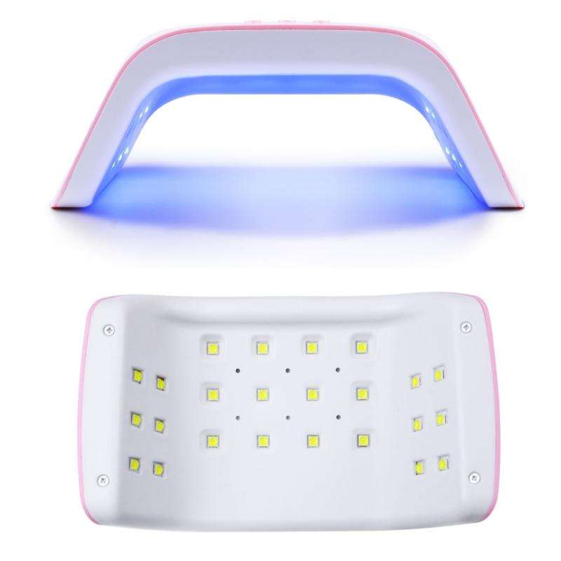 9S Pro 120W Dual Light Source Phototherapy Machine Smart Nail Lamp(Pink)