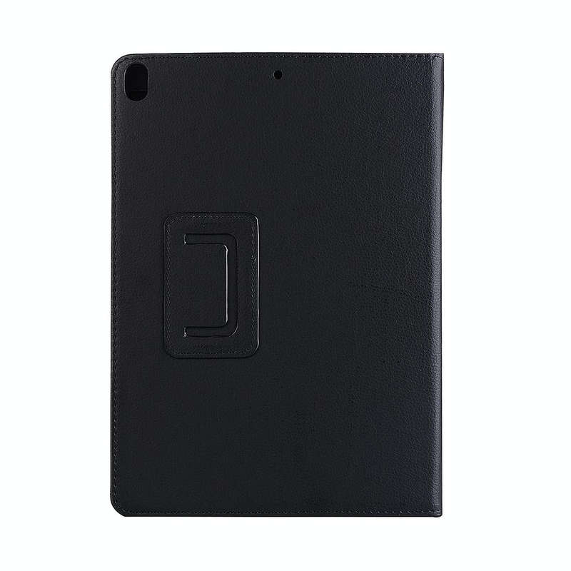 For iPad Pro 10.5 inch Litchi Texture 2-fold Horizontal Flip Leather Case with Holder(Black)