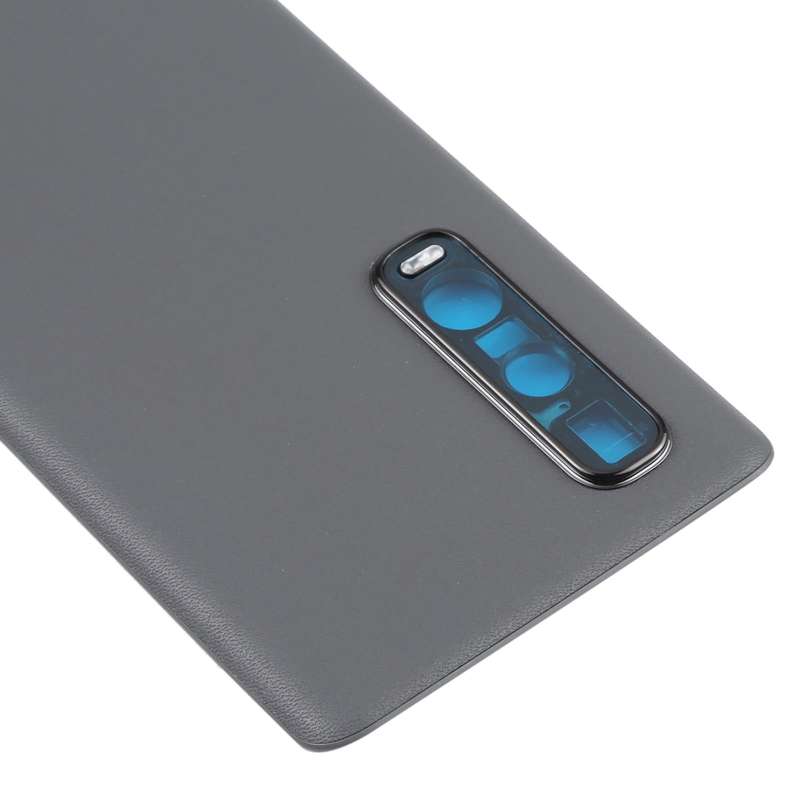 For OPPO Find X2 Pro CPH2025 PDEM30 Original Leather Material Battery Back Cover (Black)