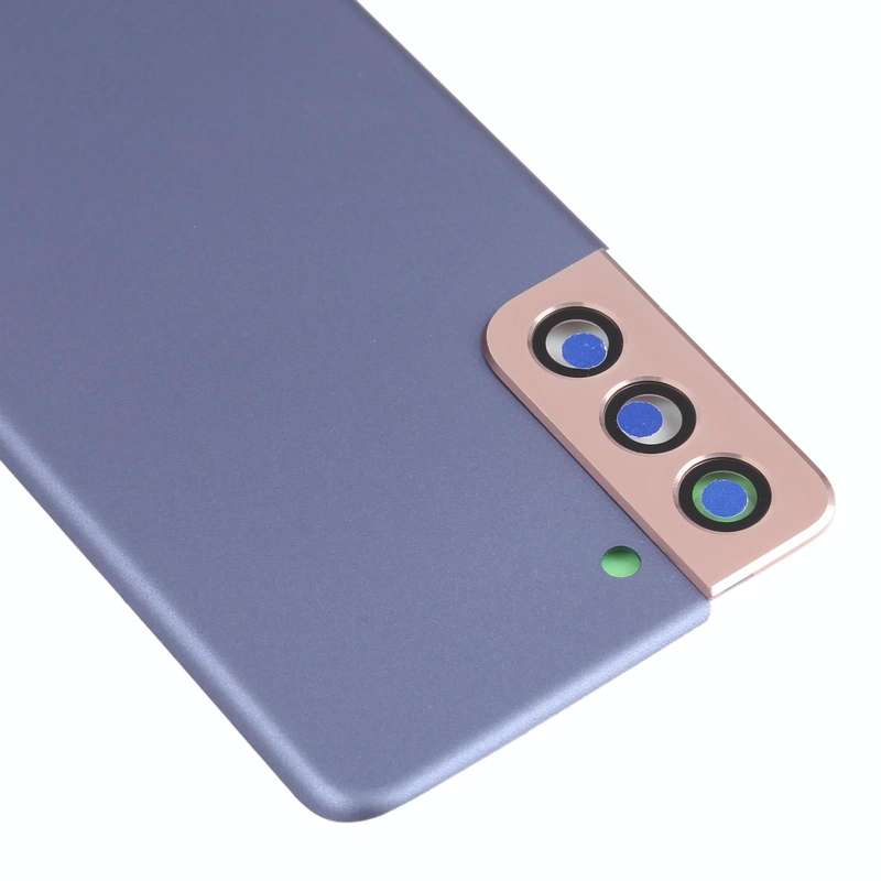 For Samsung Galaxy S21 5G Battery Back Cover with Camera Lens Cover (Purple)