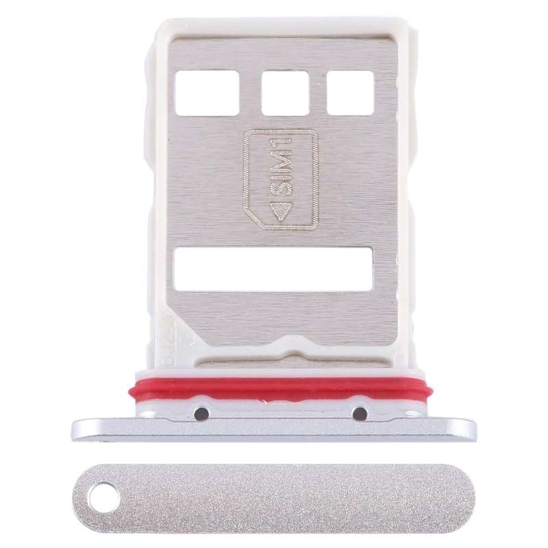 For Huawei Mate 60 SIM + NM Card Tray (Silver)