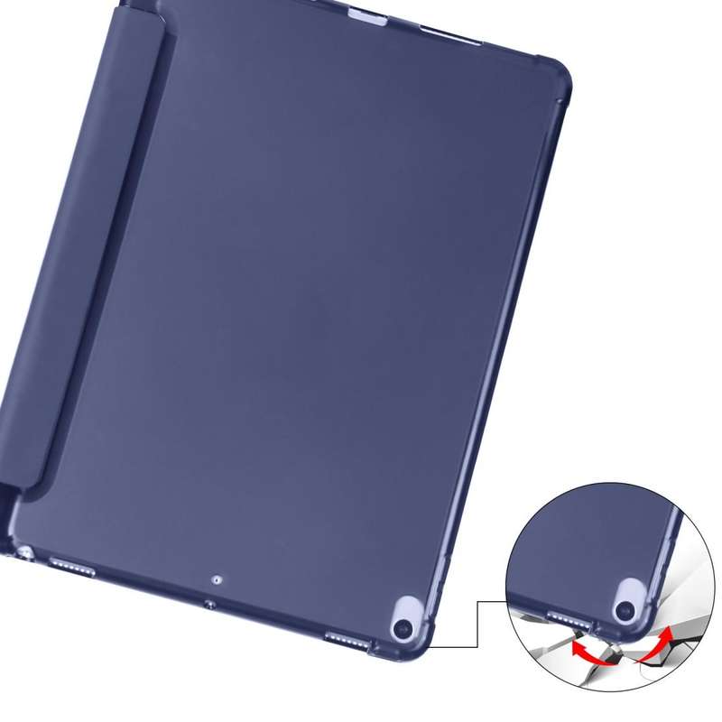 For iPad Pro 10.5 inch / Air 3 10.5 inch 3-folding Horizontal Flip PU Leather + Shockproof TPU Ca...