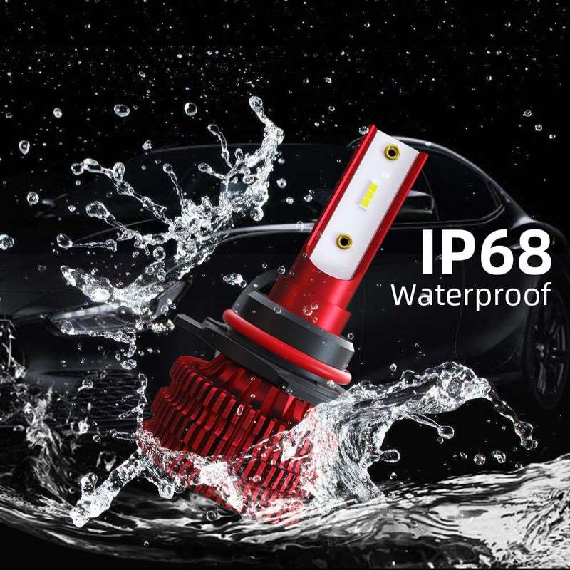2 PCS KINGSOFE K5 9006 / HB4 DC9-36V / 18W / 2000LM / 6000K IP68 Car LED Headlight Lamps (Cool Wh...