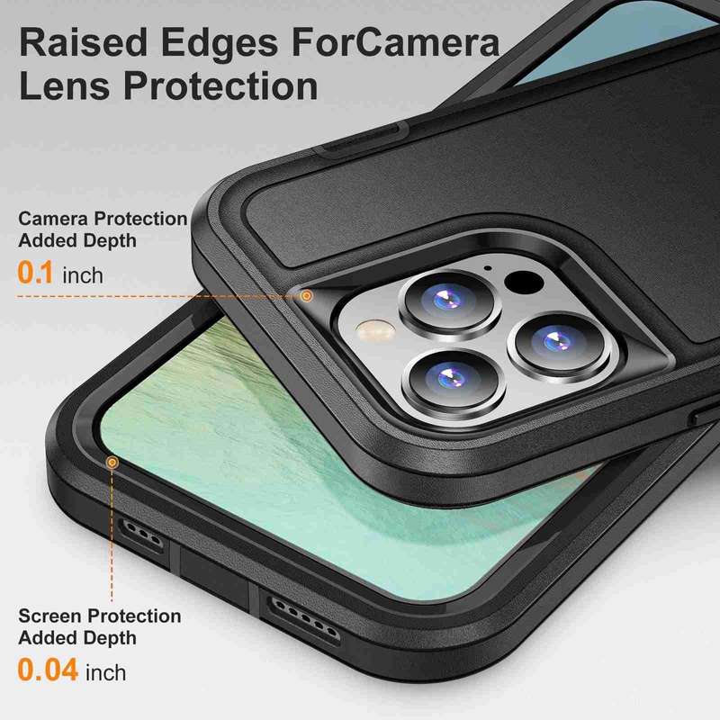 For iPhone 14 Pro Max Life Waterproof Rugged Phone Case(Black)