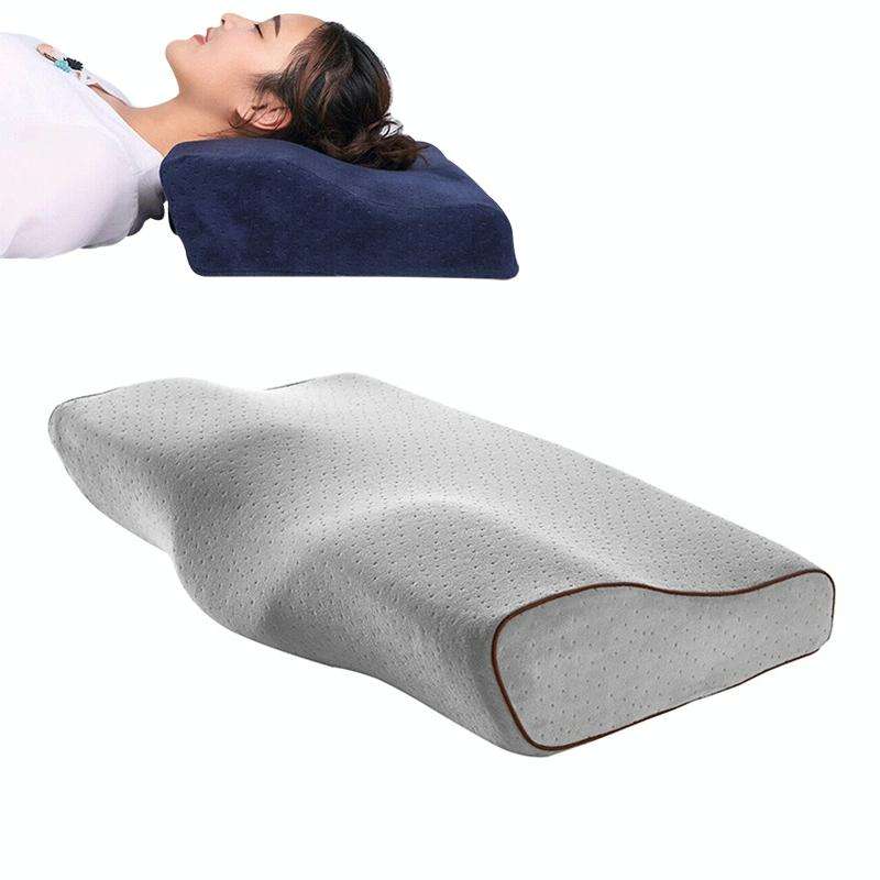 Butterfly Shape Memory Foam Snorked Pillow Slow Rebound Health Care Cervical Pillow, Dimensions: ...