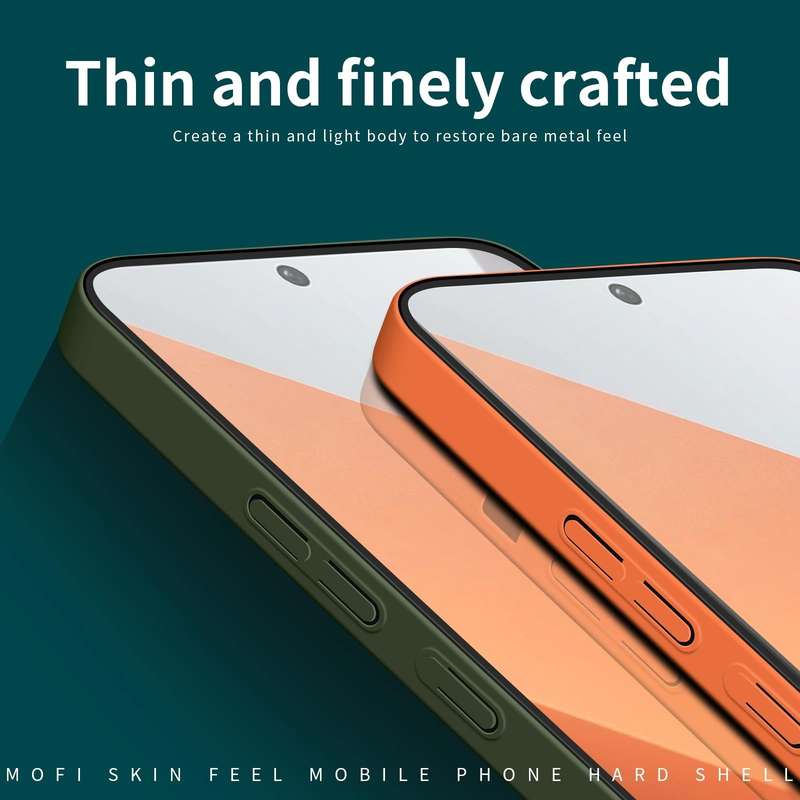 For Xiaomi Redmi Note 13 Pro+ MOFI Qin Series Skin Feel All-inclusive PC Phone Case(Gray)