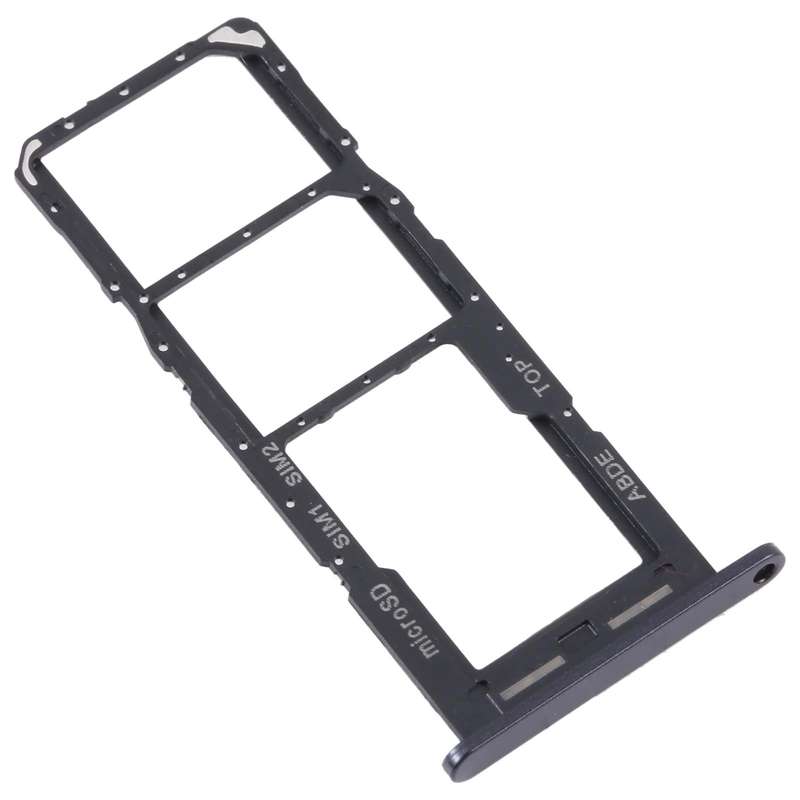For Samsung Galaxy A24 SM-A245 Original SIM Card Tray + SIM Card Tray + Micro SD Card Tray (Black)