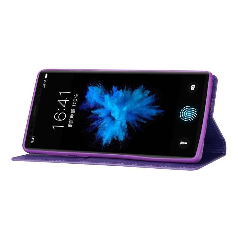 For Samsung Galaxy Note 9 Ultrathin Glitter Magnetic Horizontal Flip Leather Case with Holder & C...