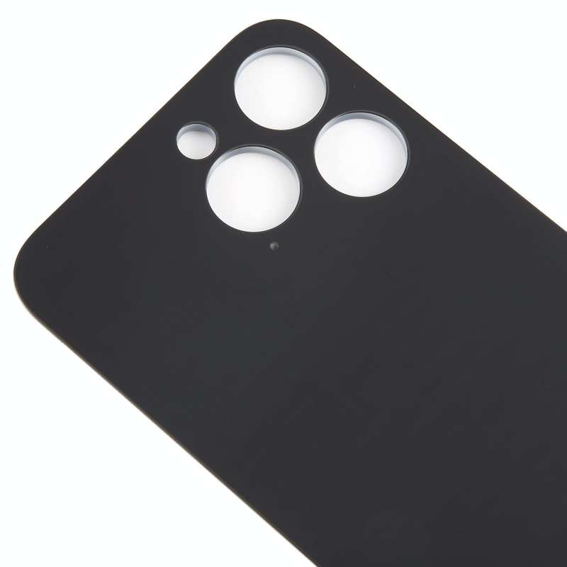 For iPhone 15 Pro Glass Battery Back Cover(Black)