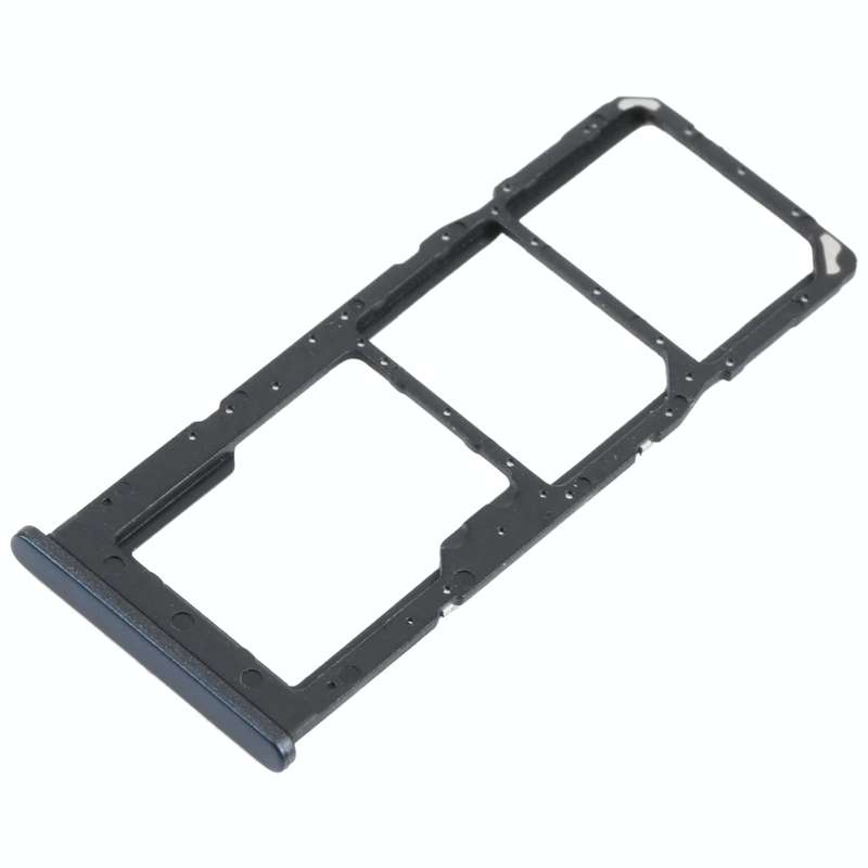 For Samsung Galaxy M12 SM-M127 SIM Card Tray + SIM Card Tray + Micro SD Card Tray (Black)