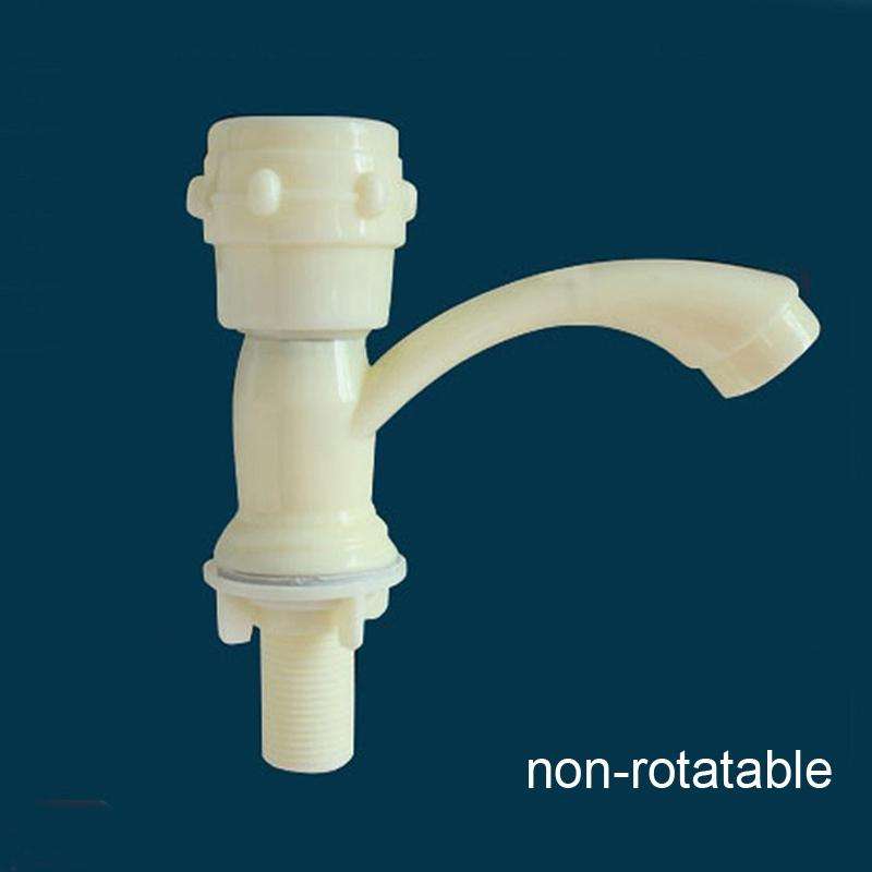 Plastic Kitchen Single Cold Sink Faucet Vertical Faucet, Specification: Hand Wheel
