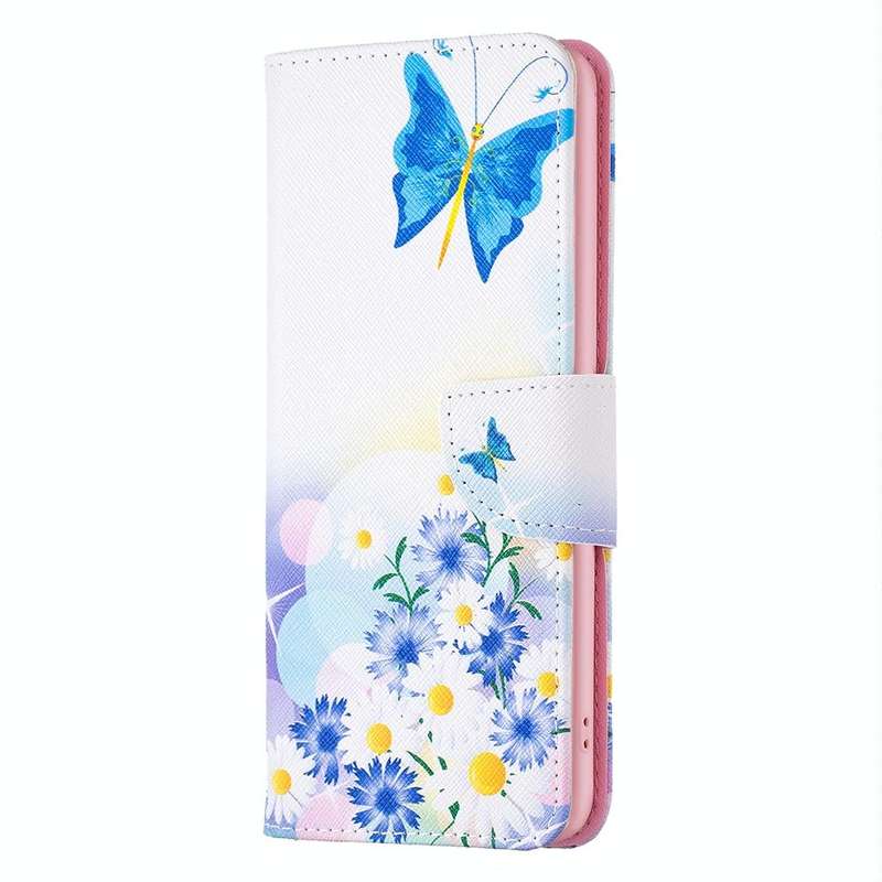 For OPPO A57 4G Colored Drawing Pattern Leather Phone Case(Butterfly Love)