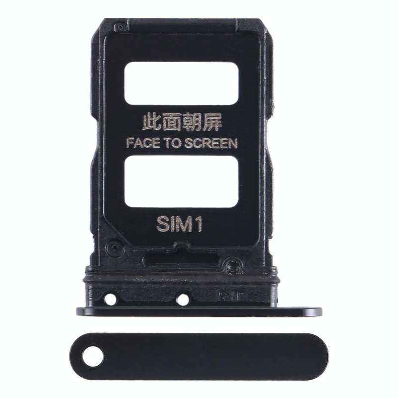 For Xiaomi Civi 1S SIM Card Tray + SIM Card Tray (Black)