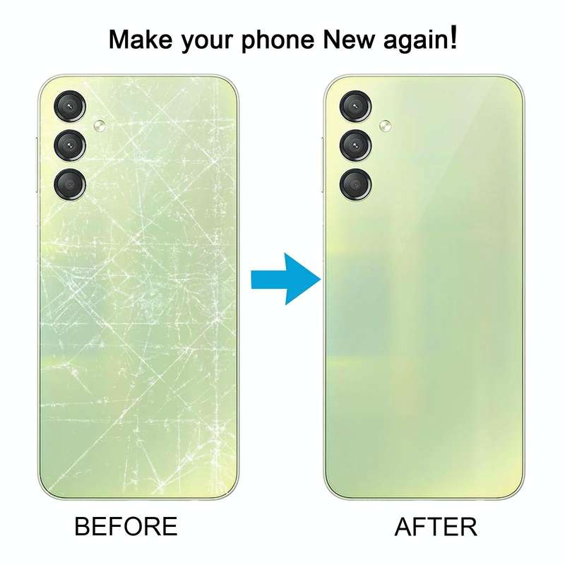 For Samsung Galaxy A24 4G SM-A245F Original Battery Back Cover(Silver)