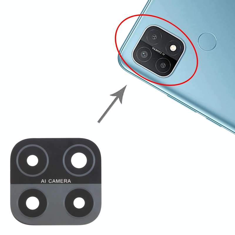 For OPPO A15 / A15s / A35 CPH2185 CPH2179 PEHM00 10pcs Back Camera Lens