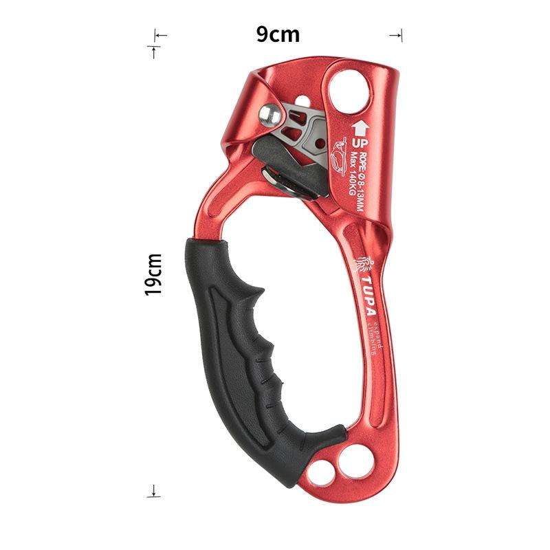 XINDA TP-8606 Outdoor Rock Climbing Aerial Work Anti-fall Handheld Rope Gripper for 8-12mm Diamet...