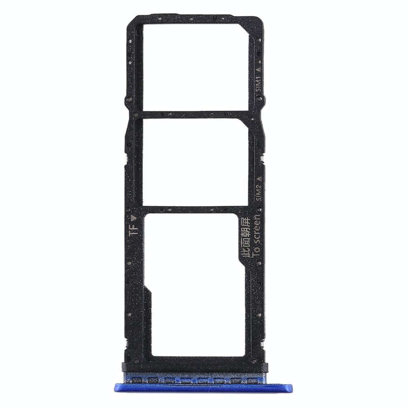 SIM Card Tray + SIM Card Tray + Micro SD Card Tray for Huawei Enjoy 10 / Honor Play 3 (Dark Blue)