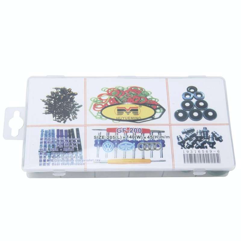 270 PCS Car Auto Vehicle 18 Sizes Assortment Kit Air Conditioning HNBR Seal O-Ring Set