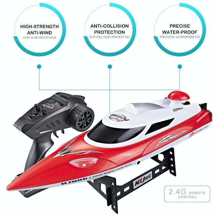 HongXunJie HJ806 2.4Ghz Water Cooling High Speed Racing Boats with Remote Controller, Auto Flip F...