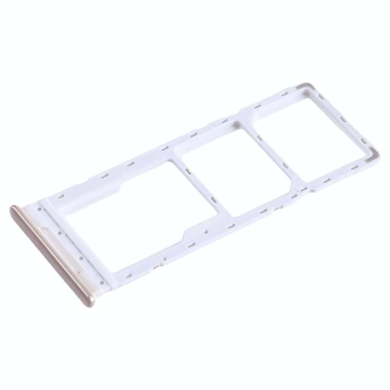 For Tecno Camon 18 SIM Card Tray + SIM Card Tray + Micro SD Card Tray (Gold)