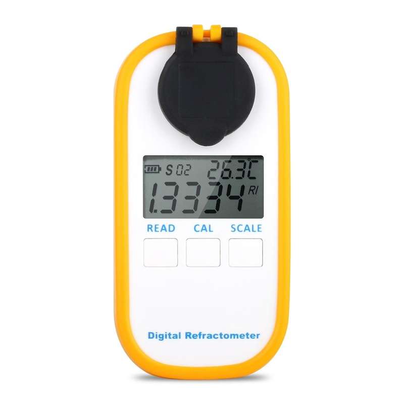 DR201 Digital Salt Refractometer Salinity Specific Gravity Meter 0~28% Refractometer Food Salt Co...