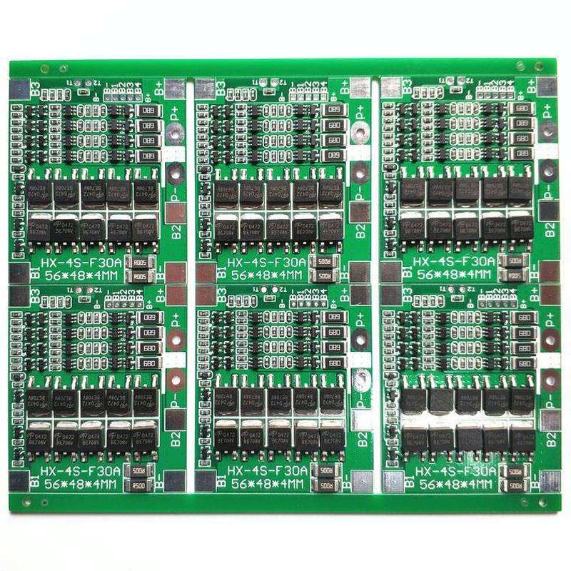 4 S 14.8V / 12.8V 30A Lithium Battery Protective Plate With Equalizer Lithium Iron Phosphate Batt...