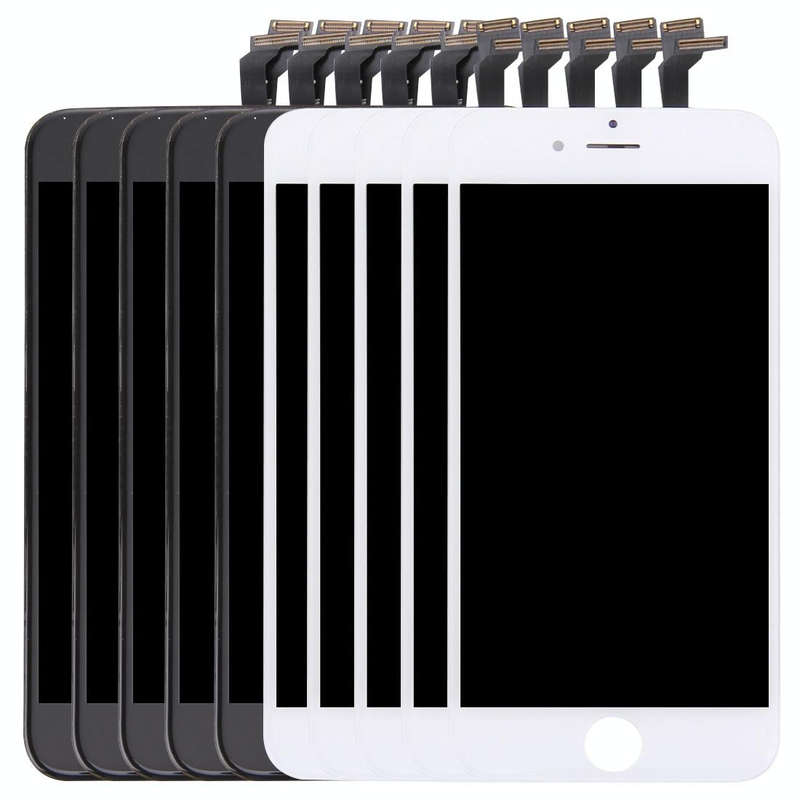 5 PCS Black + 5 PCS White TFT LCD Screen for iPhone 6 Digitizer Full Assembly with Frame