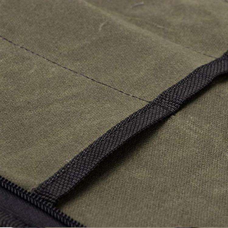 Chef Knife Storage Bag Canvas Knife Handbag(Army Green)