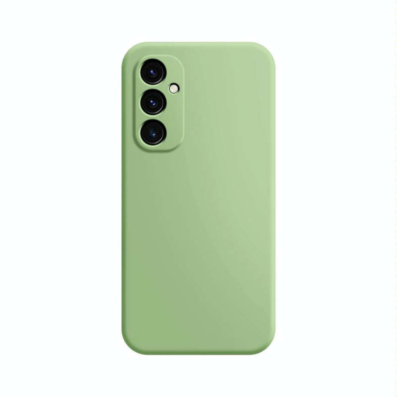 For Samsung Galaxy A34 5G Imitation Liquid Silicone Phone Case(Matcha Green)