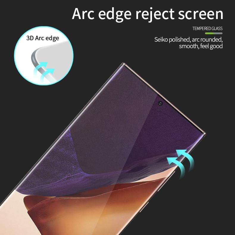 For Samsung Galaxy Note20 Ultra PINWUYO 9H 3D Hot Bending Tempered Glass FilmUltrasonic fingerpri...