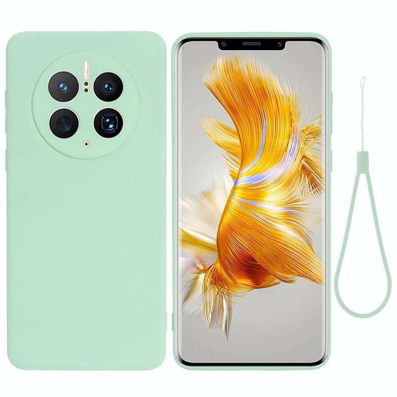 For Huawei Mate 50 Pro Solid Color Liquid Silicone Dropproof Full Coverage Protective Case(Green)