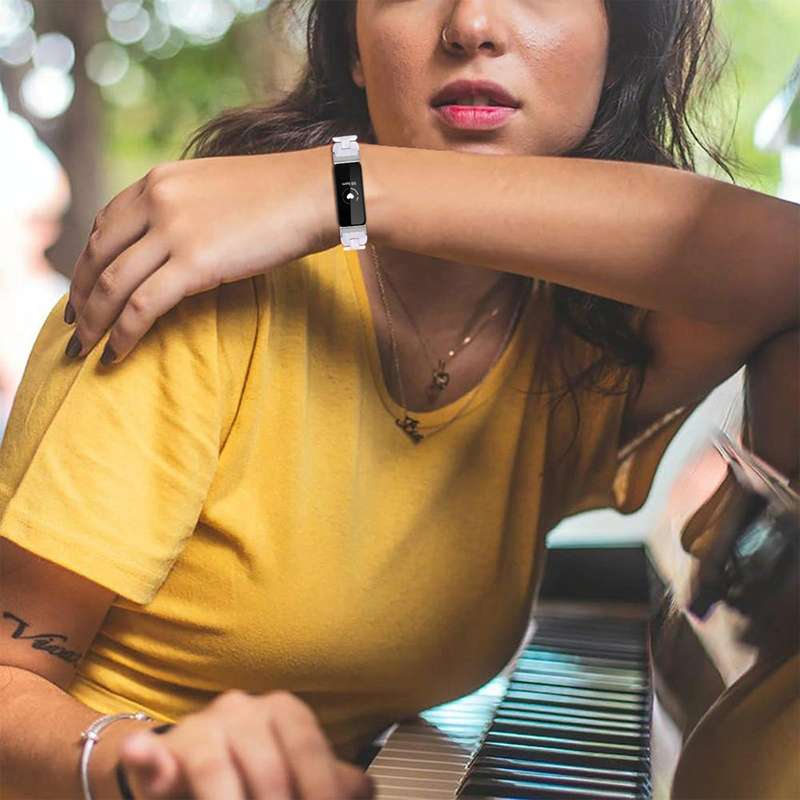 For Fitbit Inspire 2 / Inspire Oval Resin Watch Band(Pearl White)