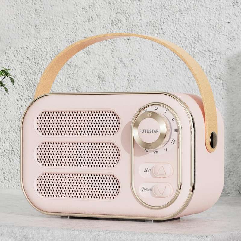 DW13 Portable HIFI Mini Retro Wireless Bluetooth Speaker(Pink)