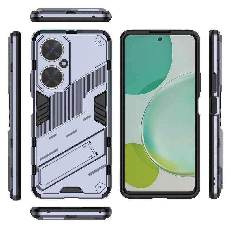 For Huawei nova 11i 4G Punk Armor 2 in 1 PC + TPU Phone Case with Holder(Grey)
