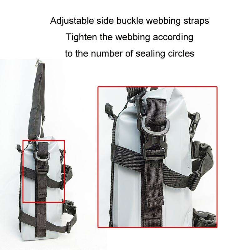 LONGHIKER Motorcycle Quick Release Waterproof Bumper Side Bag(Black)