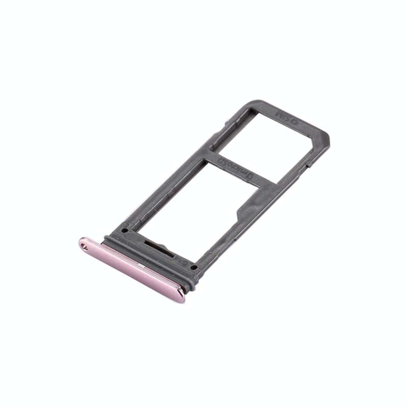 For Galaxy S8 SIM Card Tray + Micro SD Tray (Pink)