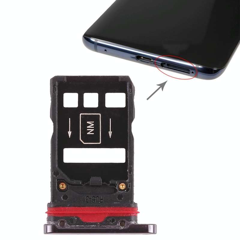 2 x SIM Card Tray for Huawei Mate 20 Pro (Black)