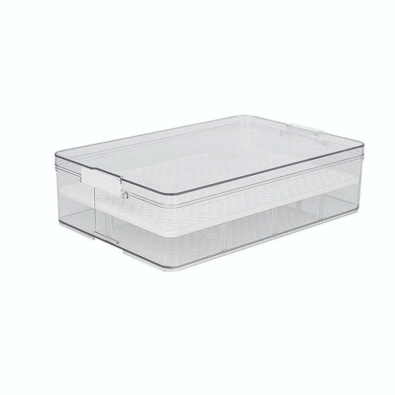 Fruit and Vegetable Refrigerator Crisper with Lid, Specification: TY-9082