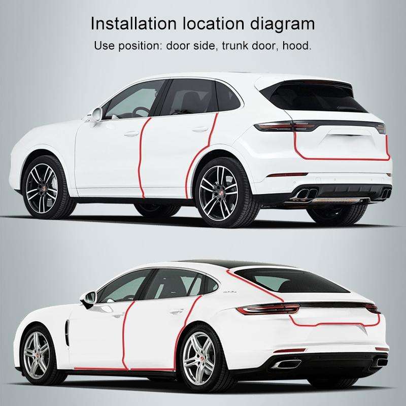 Universal Car Door Invisible Anti-collision Strip Protection Guards Trims Stickers Tape, Size: 5c...