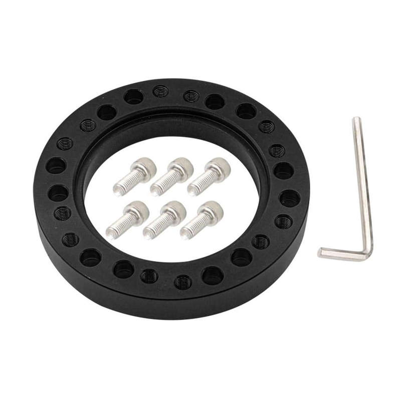Universal Car Steering Wheel HUB Boss PCD Adapter Kit(Black)