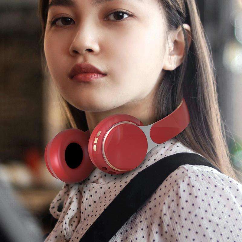 07S Folding Sports Computer Games Wireless Bluetooth V5.0 Headset with Mic (Black)
