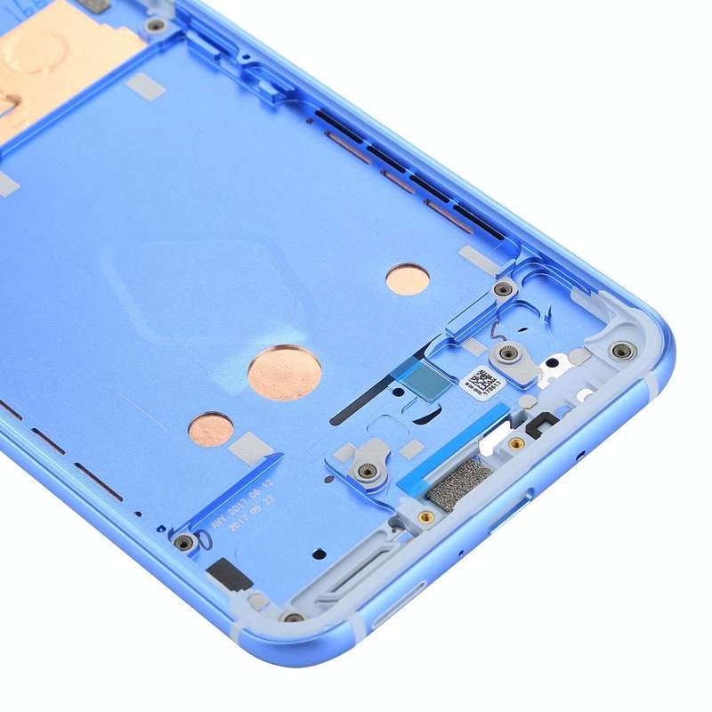 for HTC U11 Front Housing LCD Frame Bezel Plate(Blue)