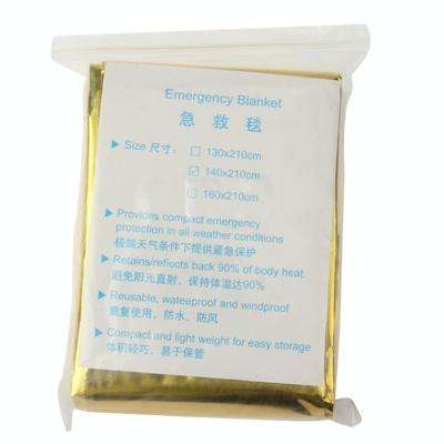 Compact Lightweight Aluminized Windproof Waterproof Emergency Blanket Body Wrap Survival Sheet fo...