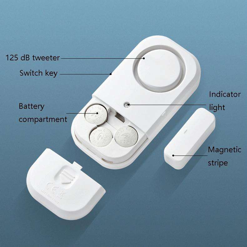 N911S Home Door Window Induction Alarm Household Door Magnetic Wireless Anti-Theft Alarm(Host + M...