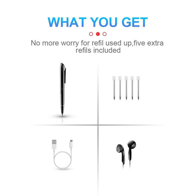 Q9 AI Intelligent High-definition Noise Reduction Conference Recording Pen Voice Control Recorder...