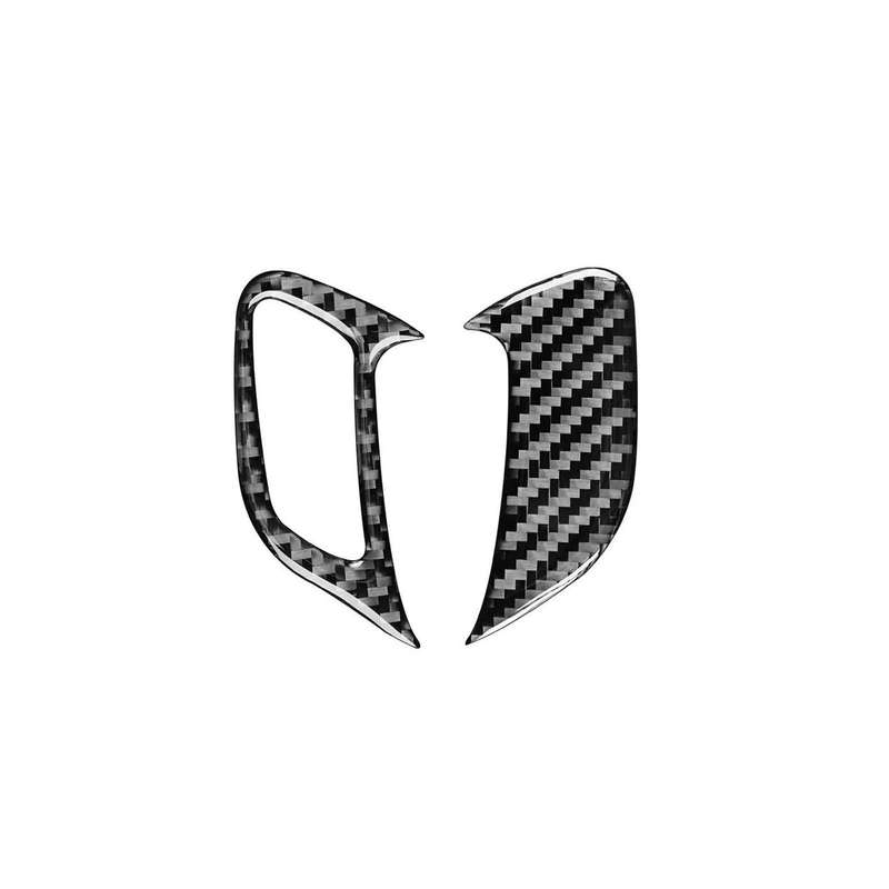 2 PCS / Set Carbon Fiber Car Door Lock Frame Decorative Sticker for Volkswagen Scirocco 2009-2016...