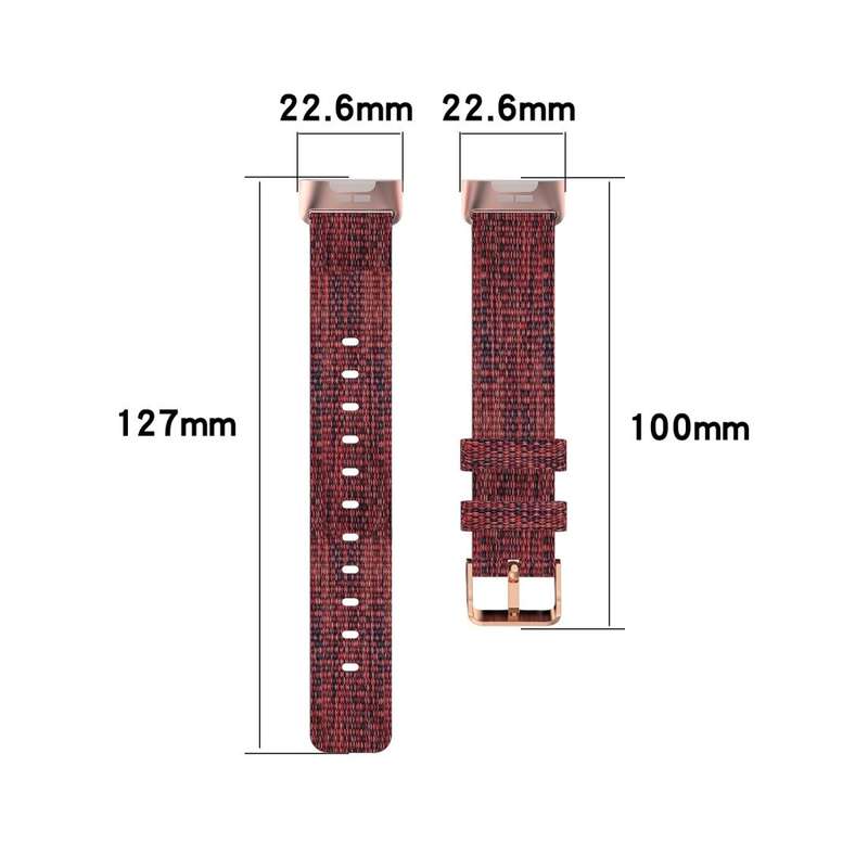 For Fitbit Charge 4 / Charge 3 / Charge3 SE Braided Nylon Watch Band Plastic Head, Size: Free Siz...