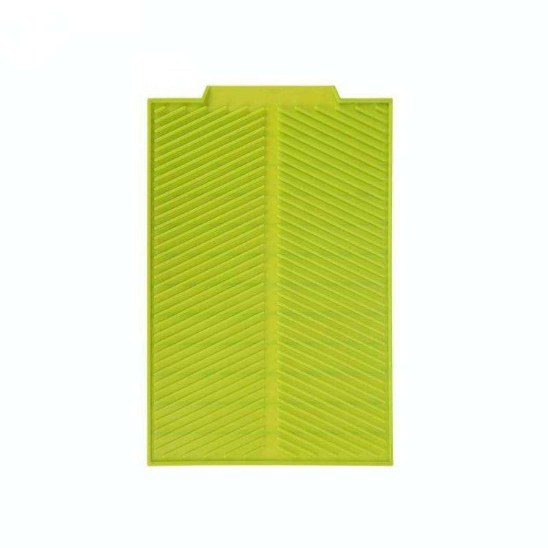 Silicone Drain Pad Kitchen Multifunctional Thermal Insulation Drying Pad(Green)