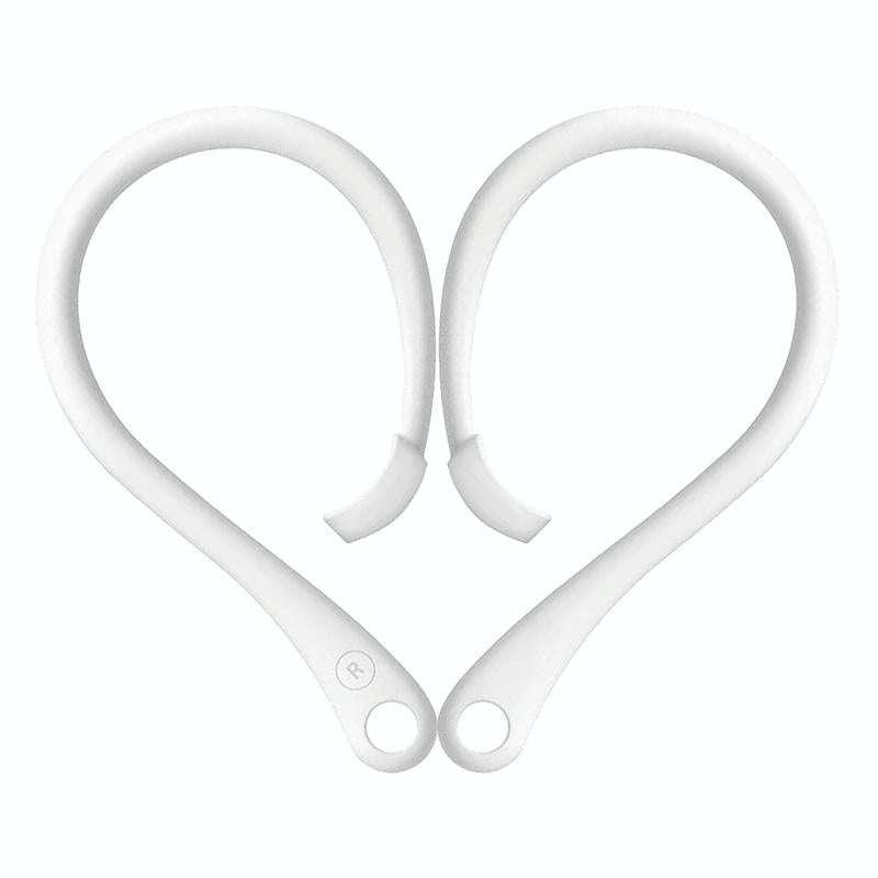 For AirPods 1 / 2 / Pro Anti-lost Silicone Earphone Ear-hook(White)